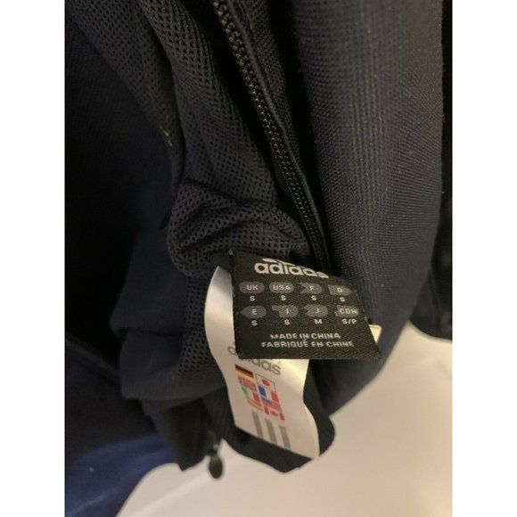 ADIDAS Navy Full Zip Men's Sz S Soccer‎ Jacket Logo kicking ball Rare - Picture 5 of 7